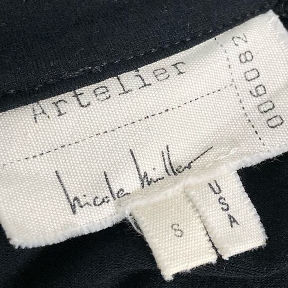 NICOLE MILLER Artelier 00608 Striped Stretch Knit Dress    Size S - Picture 8 of 10